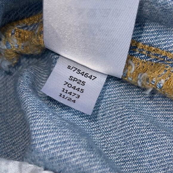 Loft The Palmer Wide Leg Jeans High Rise Ankle Cropped Denim - Picture 10 of 12